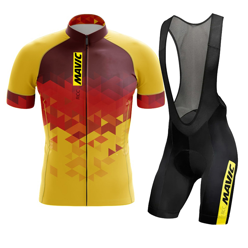 Cycling Gear Brands - 2024 Mavic Kurzarm-Radsport-Sets für Männer, Triathlon-Träger