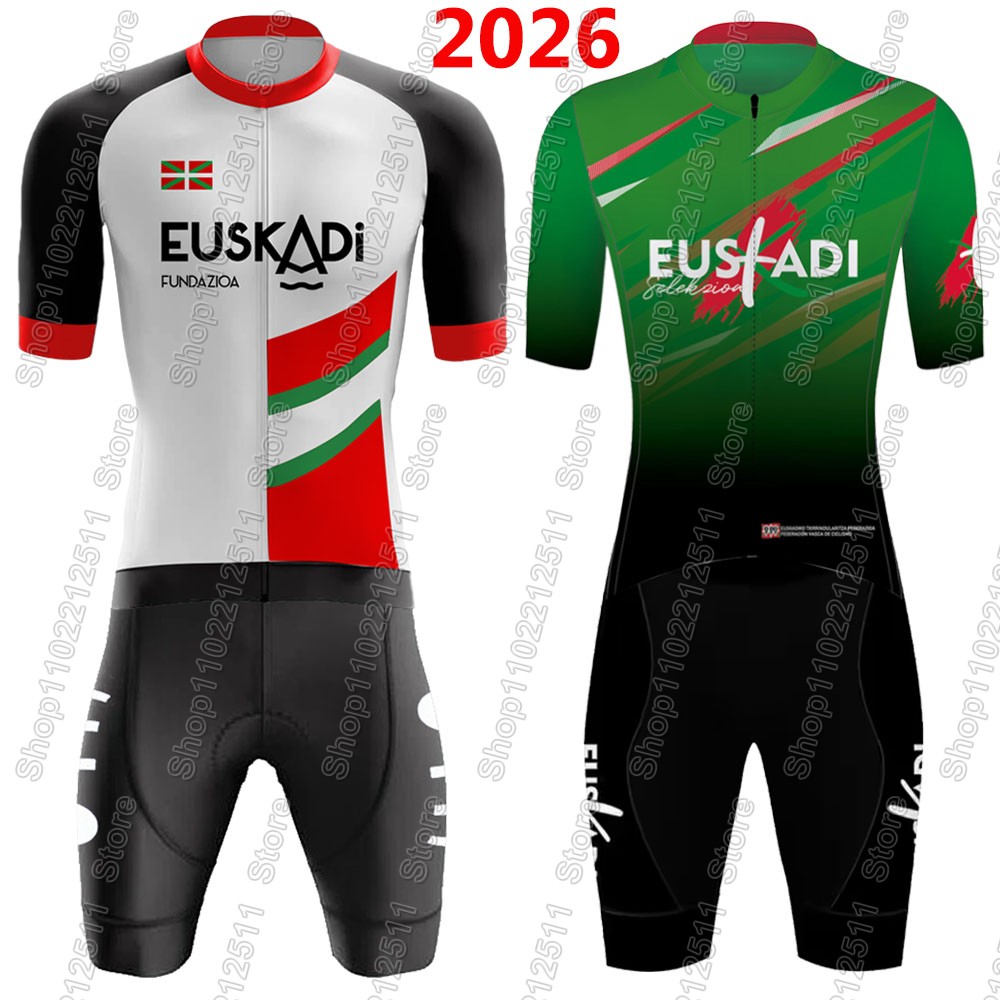 Cycling Bib Shorts - Euskadi Team Radtrikot 2026 Set Sommer