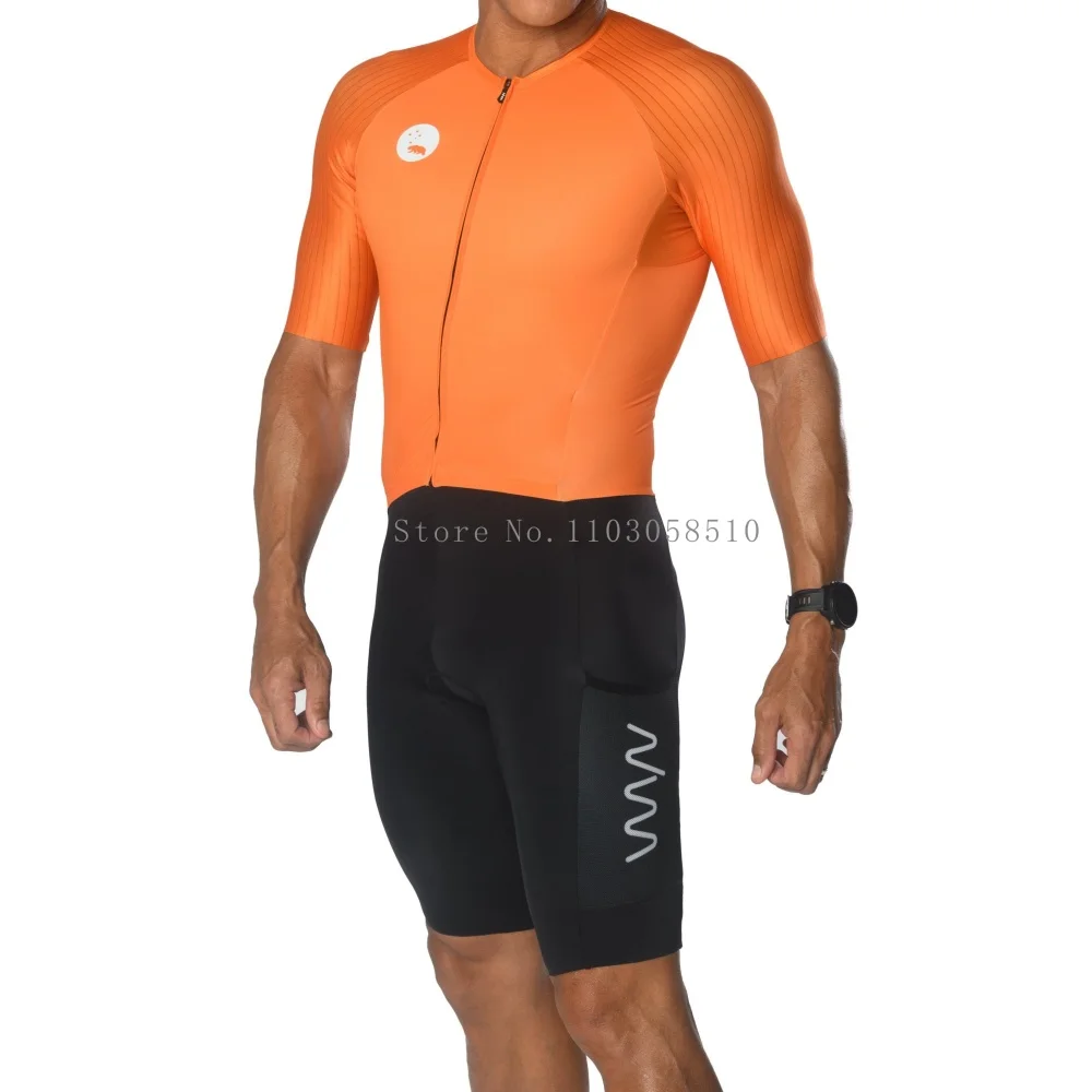 Cycling Gear Jersey - Wyn Republic Triathlon-Anzug für Herren, kurzärmelig,